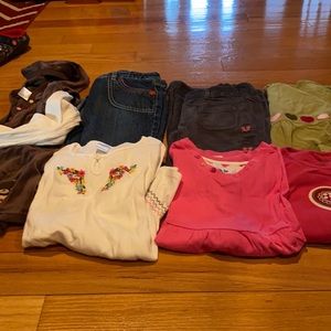 Gymboree lot 2 pants 6 shirts size 8